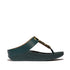 Fino Resin Toe Post Sandal in Deep Teal