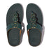 Fino Resin Toe Post Sandal in Deep Teal