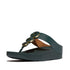 Fino Resin Toe Post Sandal in Deep Teal