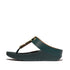 Fino Resin Toe Post Sandal in Deep Teal