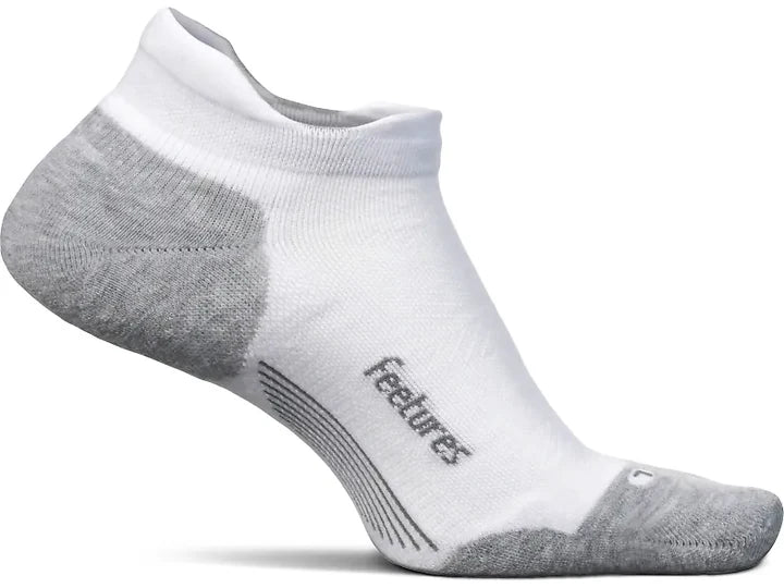 Elite Light Cushion No Show Tab Sock in White
