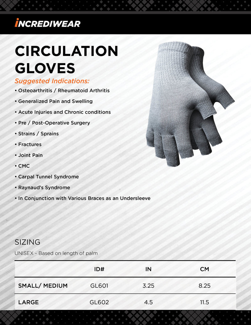 Fingerless Circulation gloves