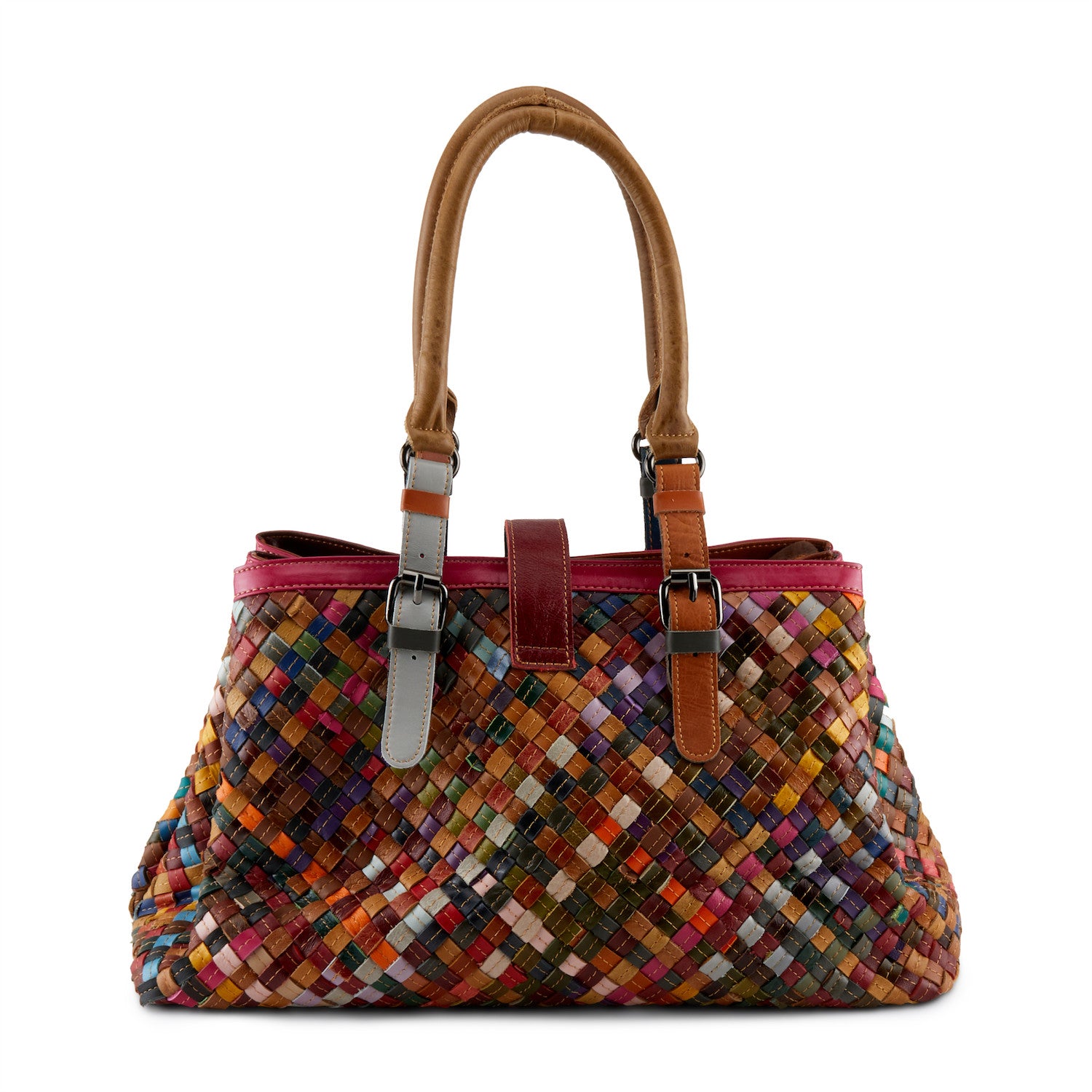 HB Triweave Shoulder Bag in Rainbow Leather