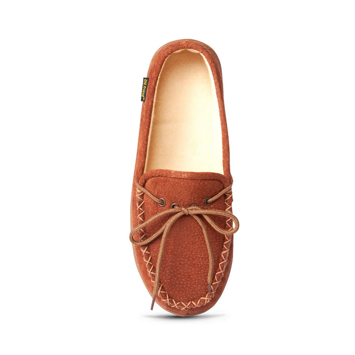 Men's Loafer WIDE Terry Cloth Moccasin in Chestnut II