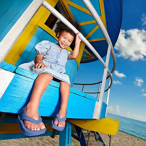 Kids flip flops best sale with back strap