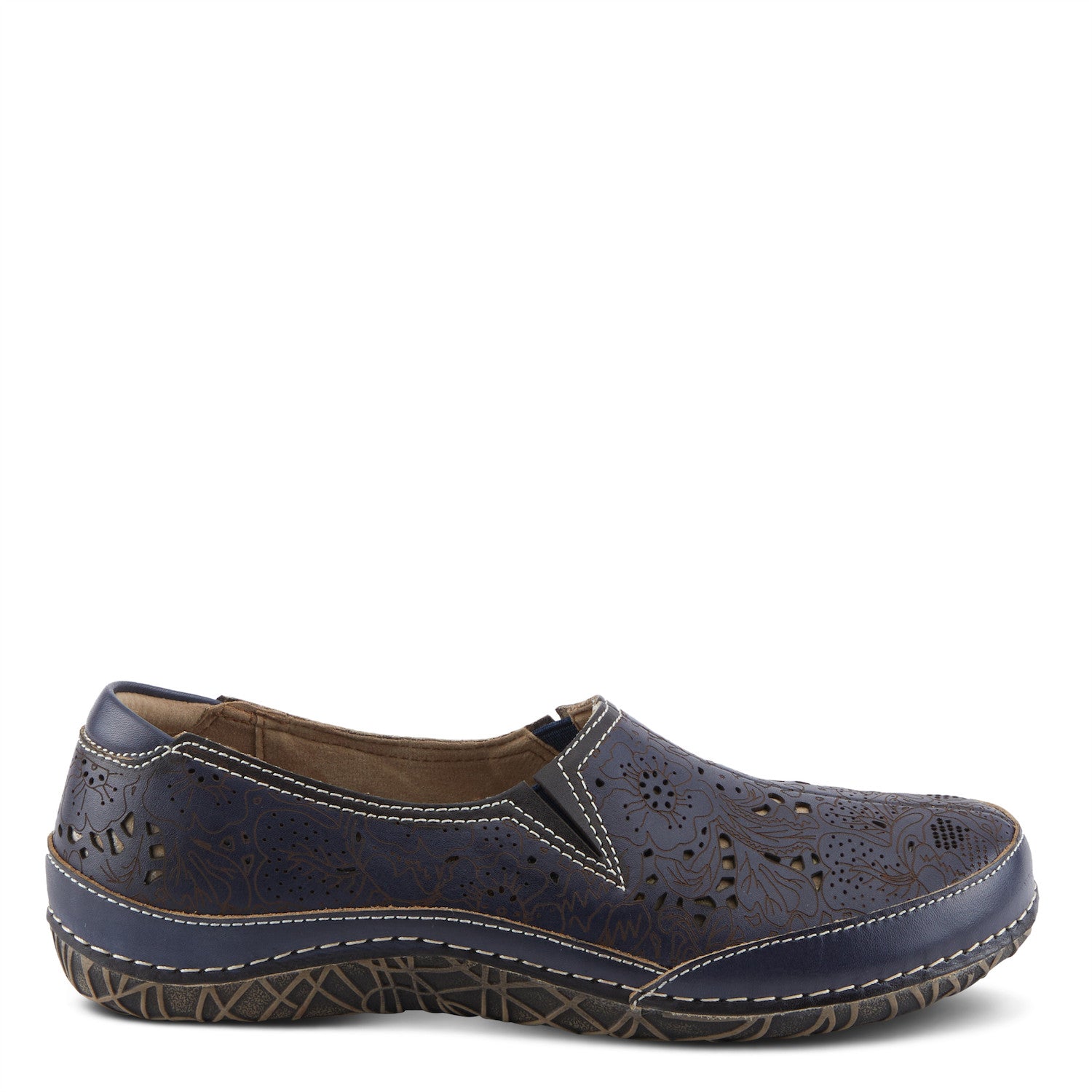 Libora Etched Loafer in Navy