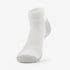 Unisex Maximum Padding Running Ankle Sock in White and Platinum