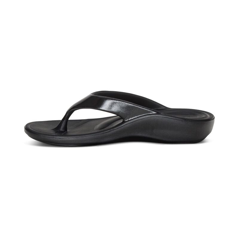 Maui EVA Sandal in Glossy Black