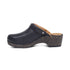 Beckie Cork Clog with Convertible Sling Back in Black CLOSEOUTS