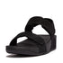 Lulu Adjustable Back Strap Sandal in Shimmerlux Black