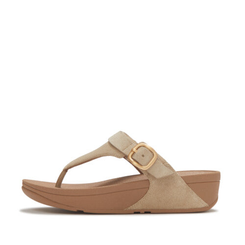 Lulu Toe Post Buckle Sandal in Cappuccino
