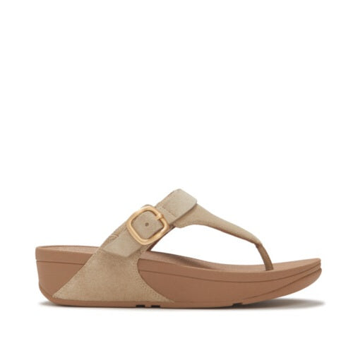 Lulu Toe Post Buckle Sandal in Cappuccino