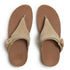 Lulu Toe Post Buckle Sandal in Cappuccino
