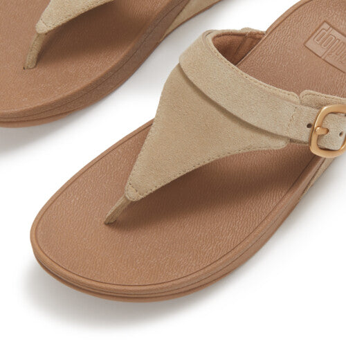 Lulu Toe Post Buckle Sandal in Cappuccino