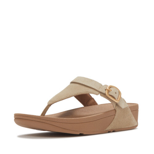 Lulu Toe Post Buckle Sandal in Cappuccino