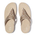 Lulu Toe Post Crystal Mix Metallic in Platino