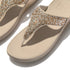Lulu Toe Post Crystal Mix Metallic in Platino
