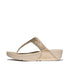Lulu Toe Post Crystal Mix Metallic in Platino