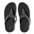 Lulu Toe Post Crystal Mix Metallic in Black