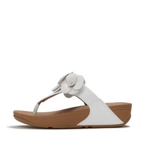 Lulu Toe Post Flower in Urban White