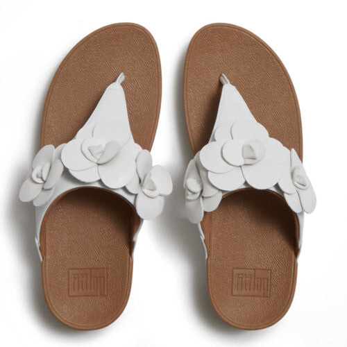 Lulu Toe Post Flower in Urban White