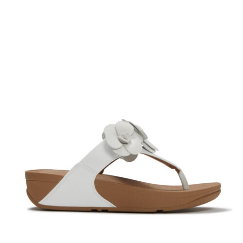 Lulu Toe Post Flower in Urban White