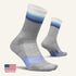 Elite Max Cushion Mini Crew Merino 10 Sock in Luminous Gray