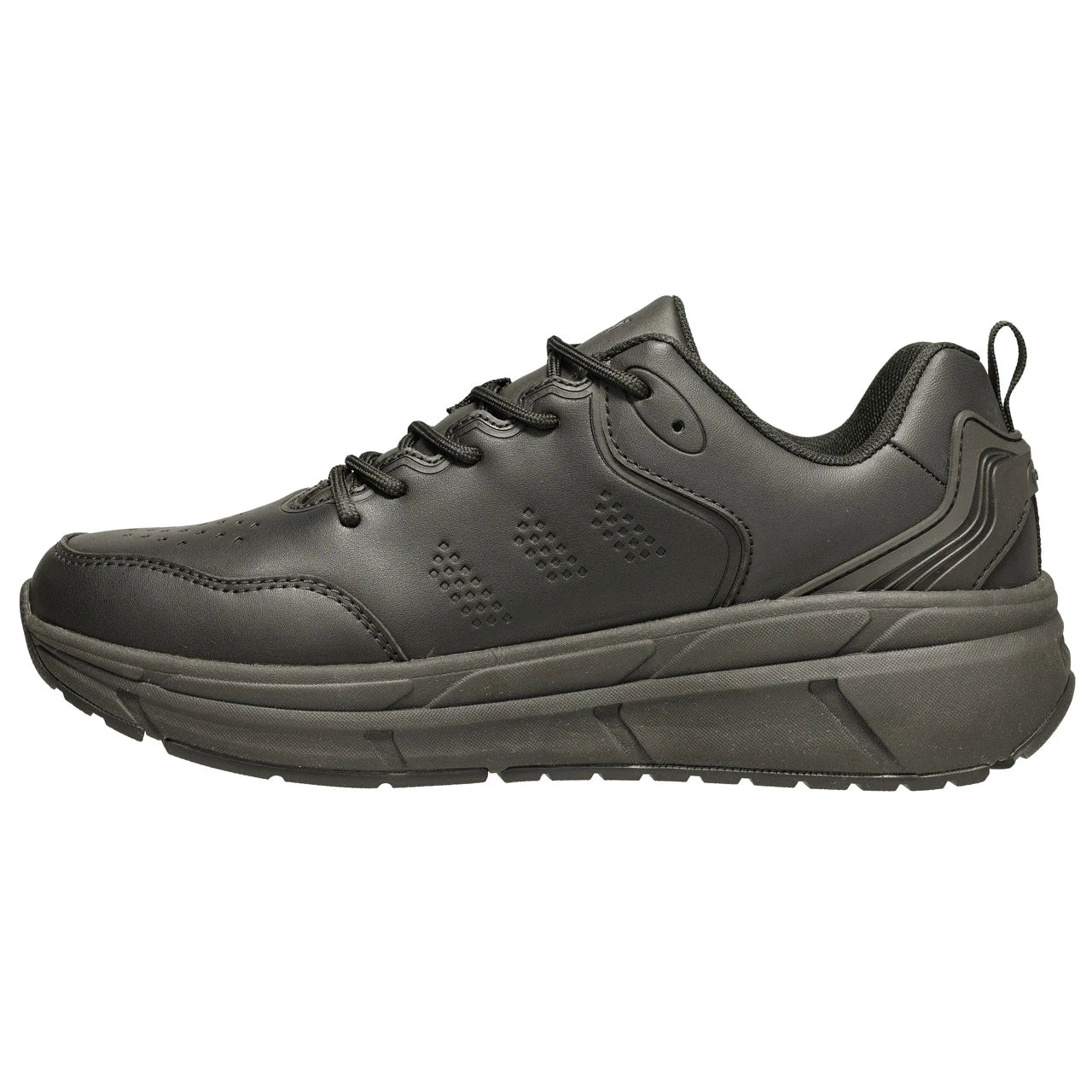 Men's Propét Ultra Work Leather Sneaker in Black
