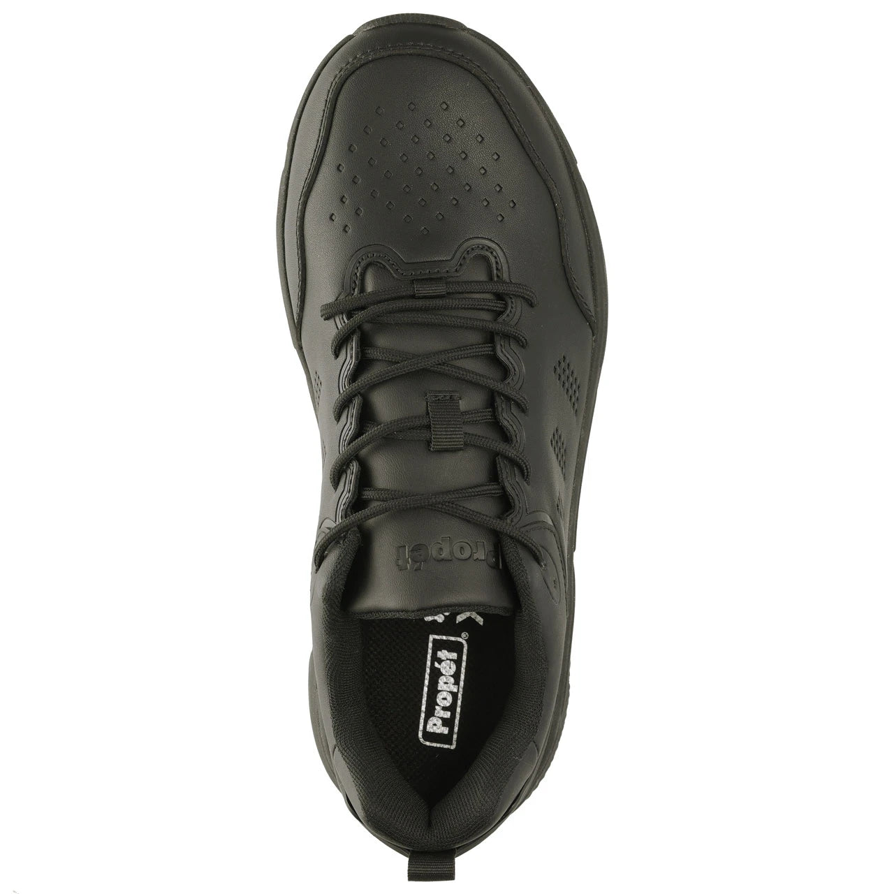 Men's Propét Ultra Work Leather Sneaker in Black