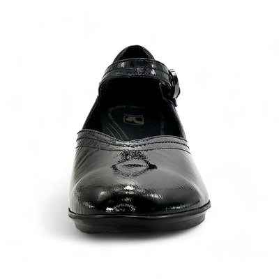 Narita Mary Jane Shoe in Black Patent WIDE