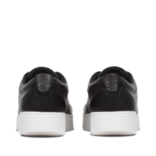 Rally Leather Panel Sneaker in Black