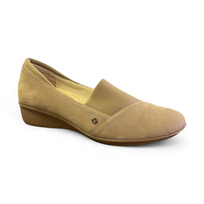 Naples Stretch Loafer in Toffee Nubuck