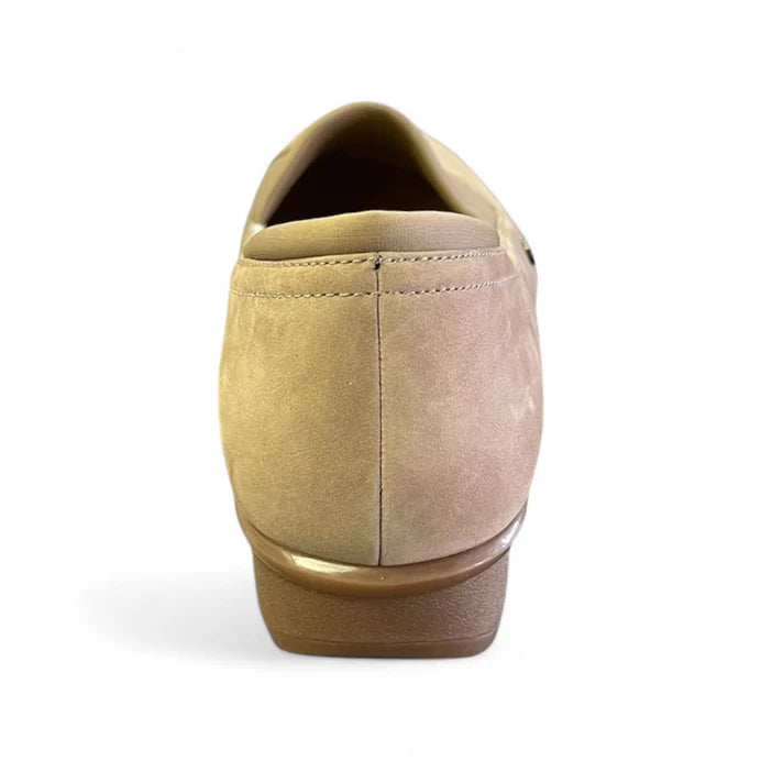 Naples Stretch Loafer in Toffee Nubuck