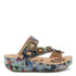 Blissbloom Blooming Wedge Sandal in Navy Multi