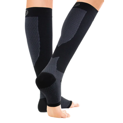 Compression Foot & Calf Sleeve in Black