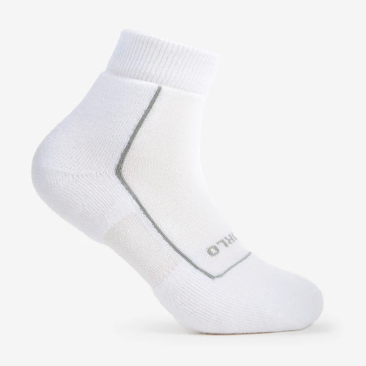 Unisex Lite Padding Pickleball Ankle Sock in White