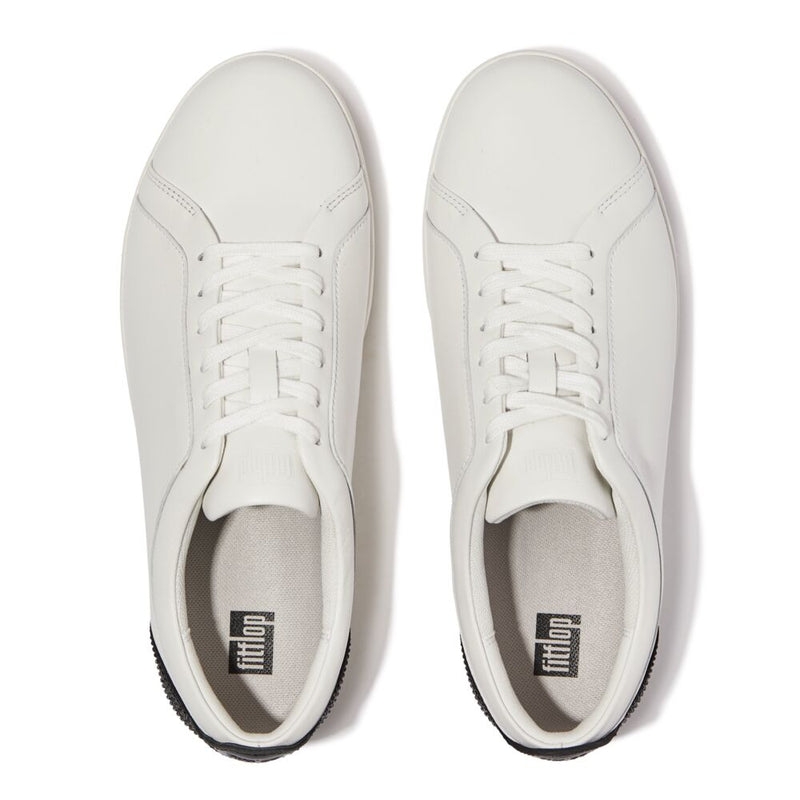 Rally Crystal Backtab Leather Sneaker In Black