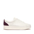 Rally Crystal Backtab Leather Sneaker in Urban White/ Mauve Wine