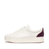 Rally Crystal Backtab Leather Sneaker in Urban White/ Mauve Wine