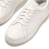 Rally Crystal Backtab Leather Sneaker in White Silver