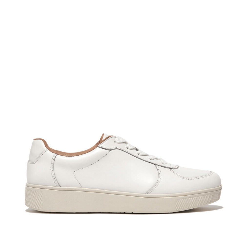 Rally Leather Panel Sneaker in Urban White