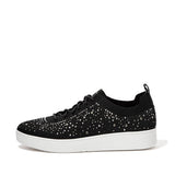 Rally Sneaker in Black and Crystal