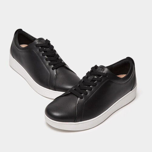 Rally Leather Panel Sneaker in Black