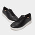 Rally Leather Panel Sneaker in Black