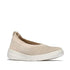 Super-Q Knit Ballet Flats Mary Jane in Stone Beige/Platino Suede