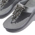 Rumba Iridescent Beaded Toe Post in Silvereen