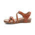 Jillian Braided Quarter Strap Sandal in Cognac