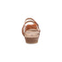 Jillian Braided Quarter Strap Sandal in Cognac