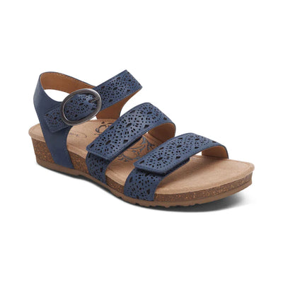 Lilly Multi-AdjustaStrap Sandal in Navy Cutout