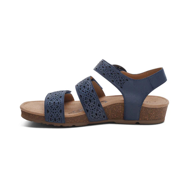 Lilly Multi-AdjustaStrap Sandal in Navy Cutout